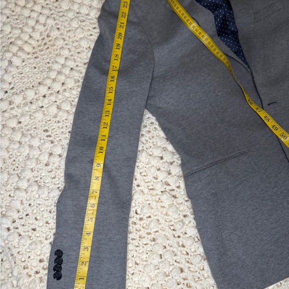 EXPRESS Mens Grey SLIM FIT STRETCH Sport Coat Blazer Jacket SIZE 3 - Picture 8 of 10